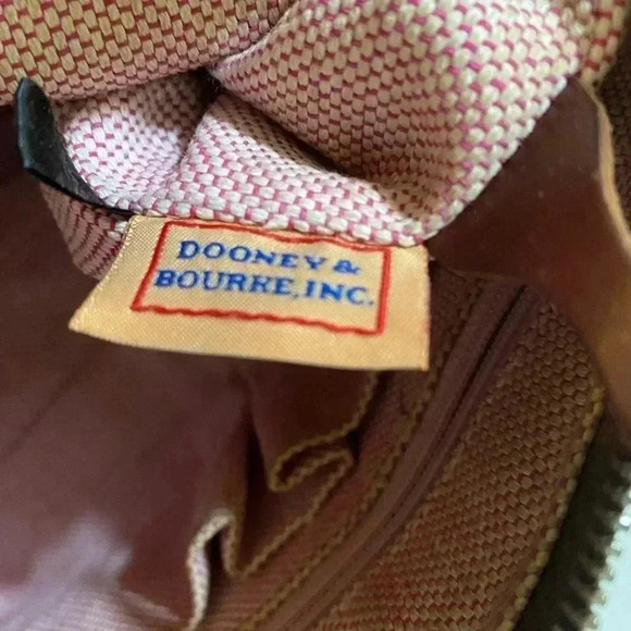 Dooney Bourke BD signature print canvas shoulder handbag - Picture 5 of 12